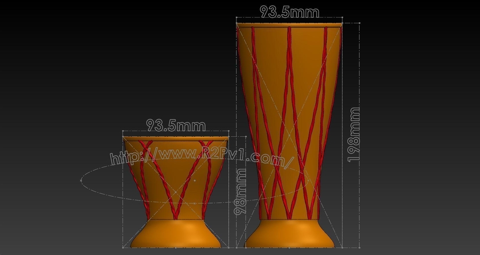 Vase #448 and Vase #449 3D Print 227658