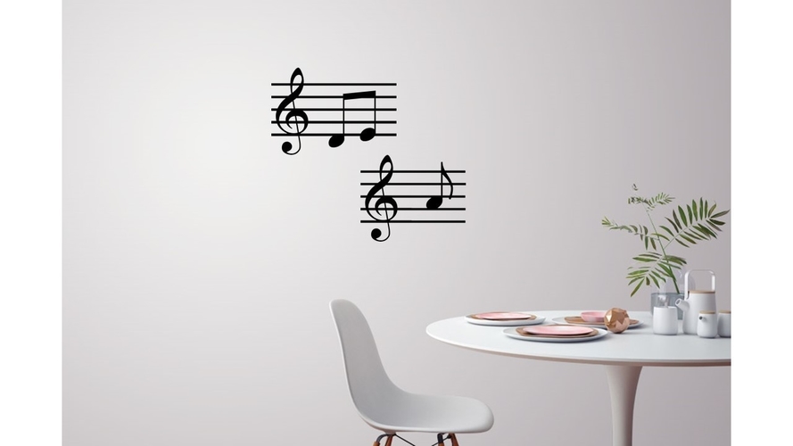 Music note wall decoration