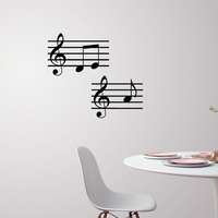 Small Music note wall decoration 3D Printing 227700