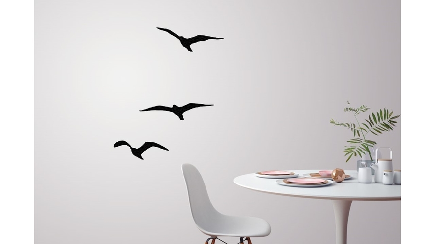 Flying birds for wall decoration  3D Print 227708