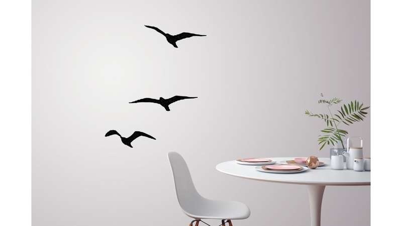 Flying birds for wall decoration 
