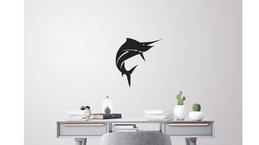 Sail fish for wall decoration