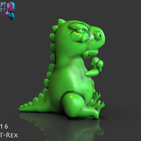 Small Sad T-Rex 3D Printing 227713