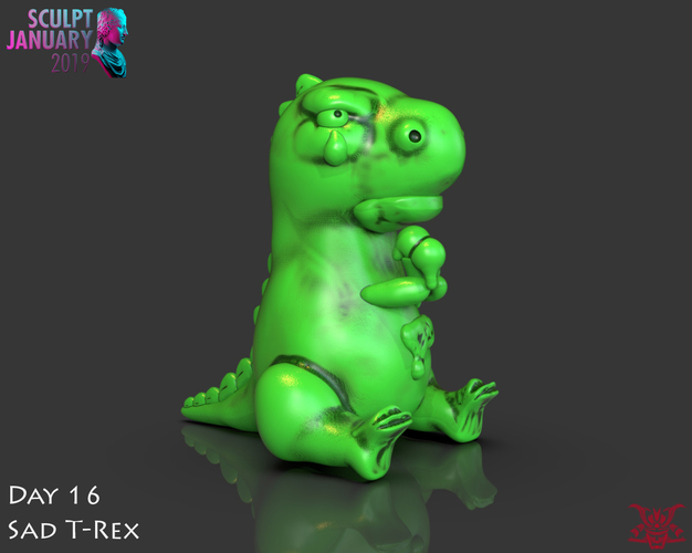 Sad T-Rex 3D Print 227714