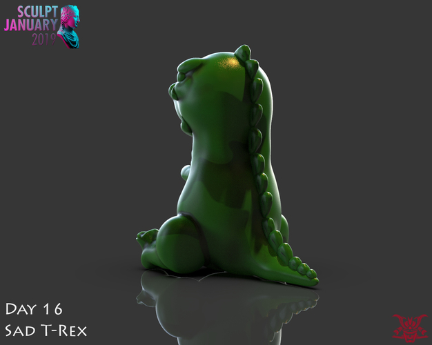 Sad T-Rex 3D Print 227717