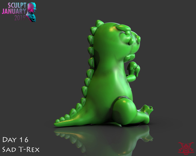 Sad T-Rex 3D Print 227718