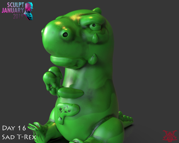 Sad T-Rex 3D Print 227720