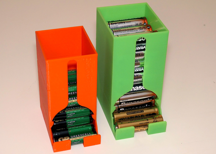 Battery Dispenser Box for AA and AAA batteries 3D Print 227762