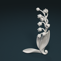 Small Lily of the valley 3D Printing 227790