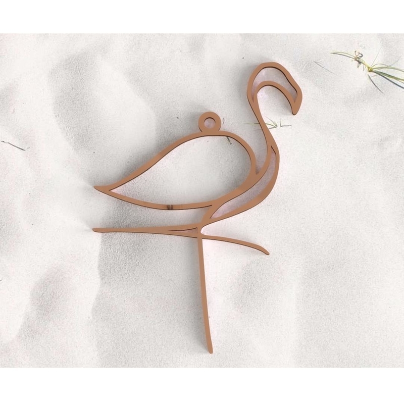 Pink Flamingo pendant 