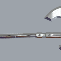 THE LUNAR STEEL WAR AXE FROM SKYRIM 3D PRINT MODEL - Thumbnail 2