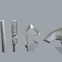 THE LUNAR STEEL WAR AXE FROM SKYRIM 3D PRINT MODEL - Thumbnail 5