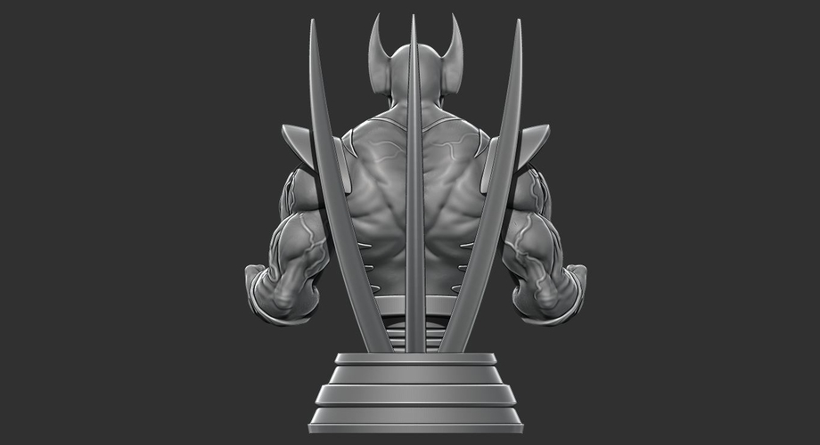 Wolverine bust from Marvel - 3D print - STL file 3D Print 227857