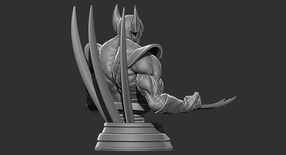 Wolverine bust from Marvel - 3D print - STL file 3D Print 227858
