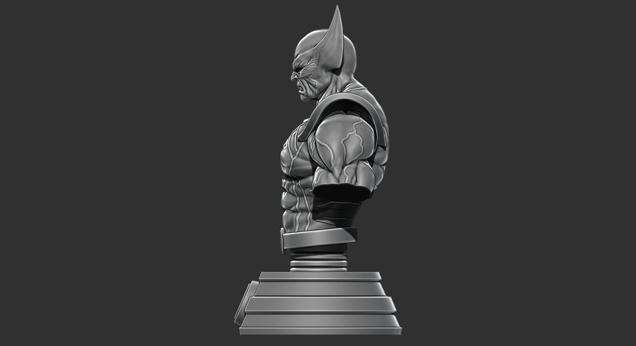 Wolverine bust from Marvel - 3D print - STL file 3D Print 227862