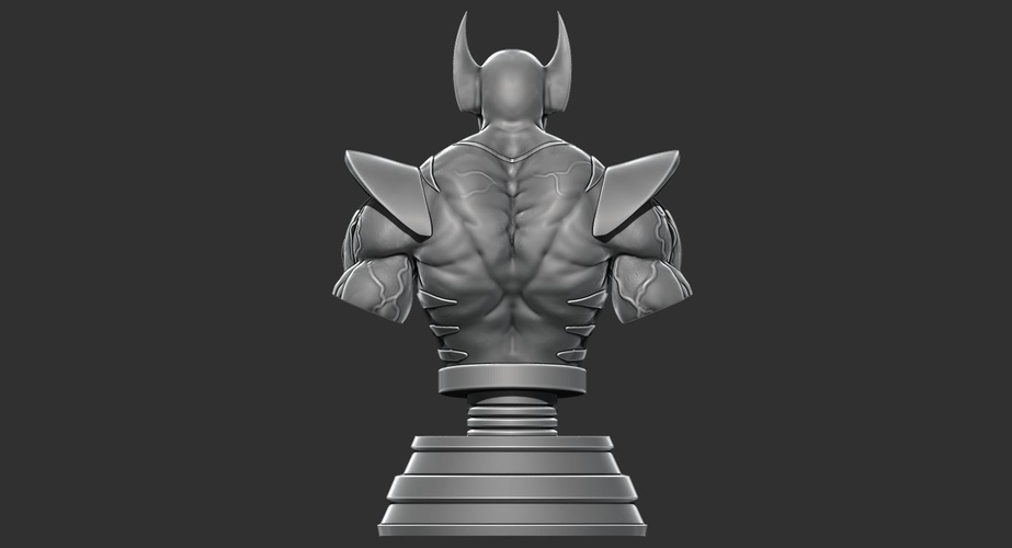 Wolverine bust from Marvel - 3D print - STL file 3D Print 227864