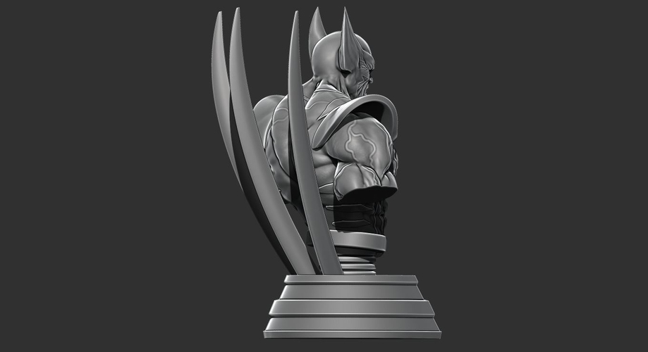 Wolverine bust from Marvel - 3D print - STL file 3D Print 227872