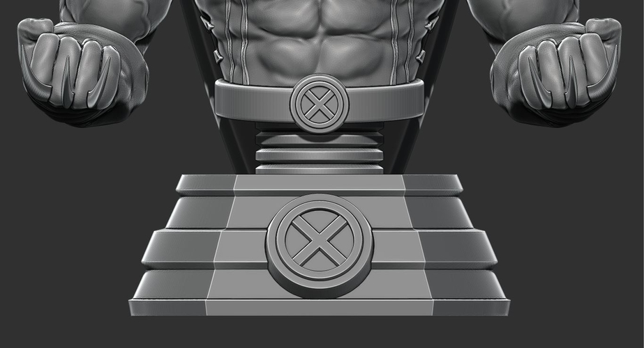 Wolverine bust from Marvel - 3D print - STL file 3D Print 227875