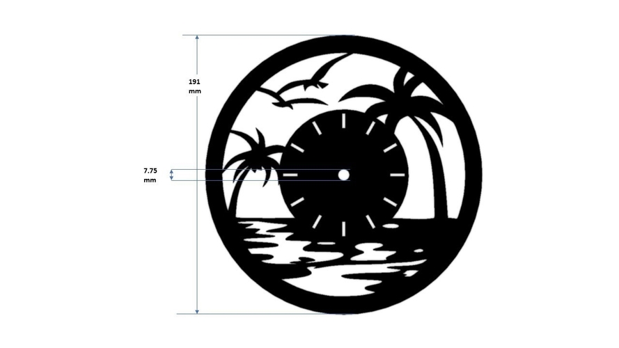 Decorative Wall Clock C3 3D Print 227916