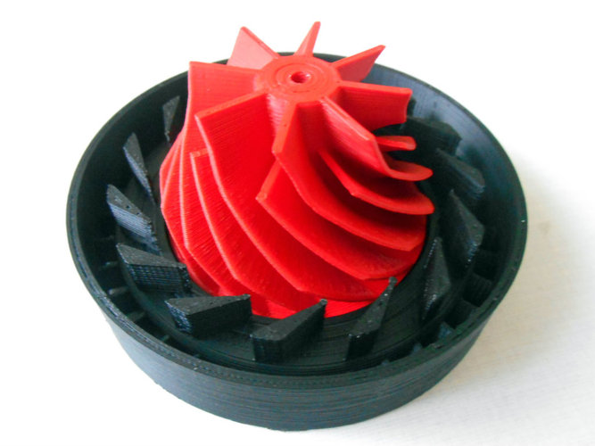 turbocharger with electric motor 3D Print 22799