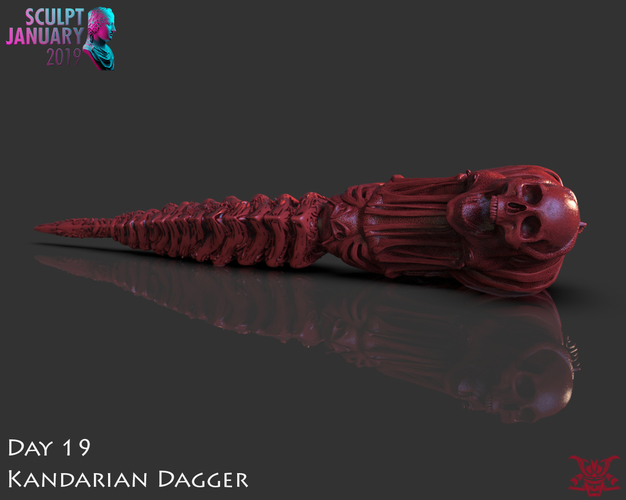 The Kandarian Dagger 3D Print 228000