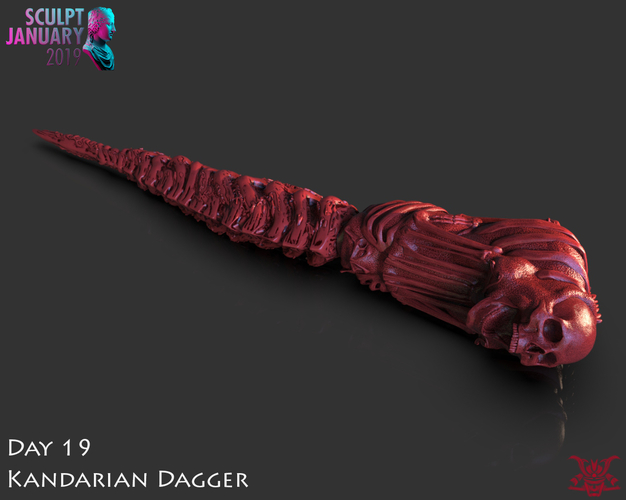 The Kandarian Dagger 3D Print 228001