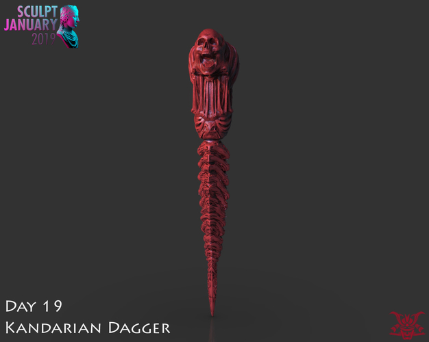 The Kandarian Dagger 3D Print 228004