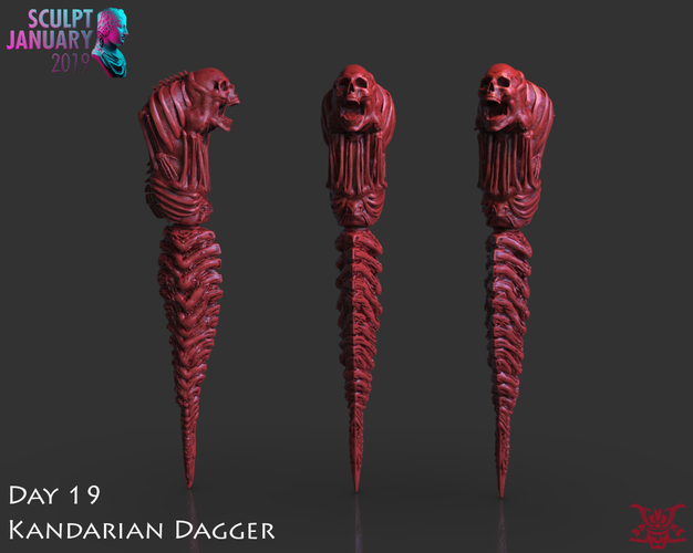 The Kandarian Dagger 3D Print 228010