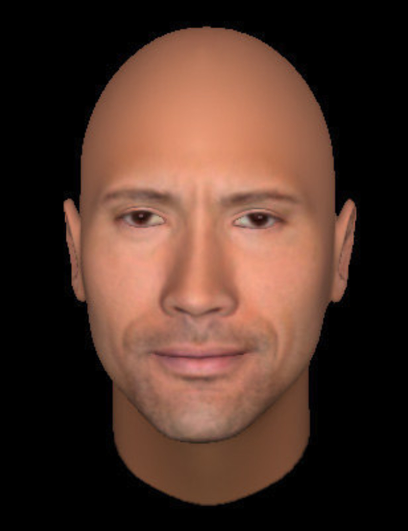 Dwayne Johnson's 3D model