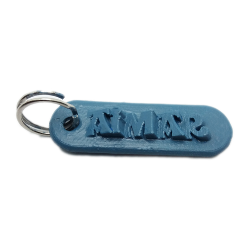 AIMAR Personalized keychain embossed letters 3D Print 228207