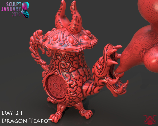 Dragon Tea Pot Cannon 3D Print 228226