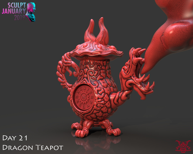 Dragon Tea Pot Cannon 3D Print 228235