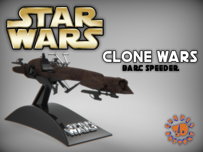 Star Wars - Clone Wars Barc Speeder 3D Print 228278