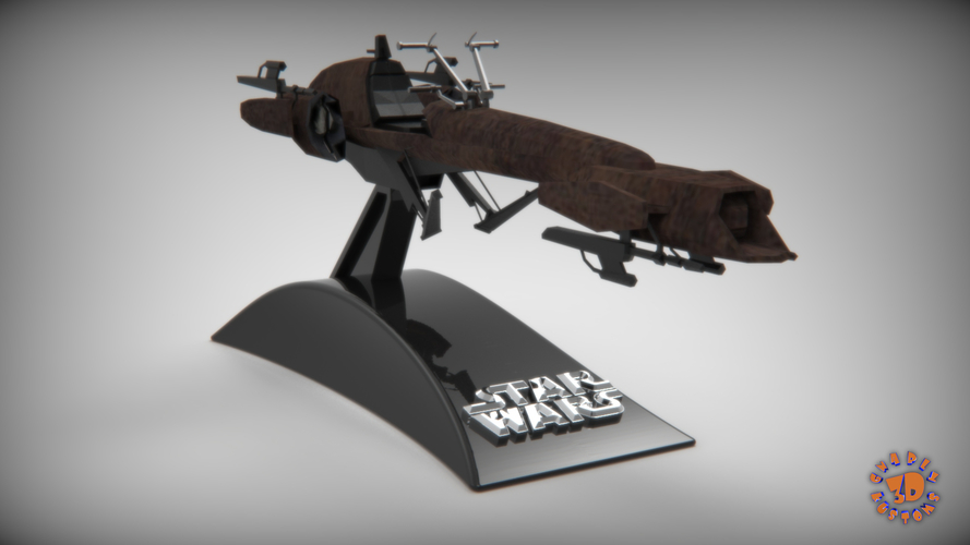 Star Wars - Clone Wars Barc Speeder 3D Print 228280
