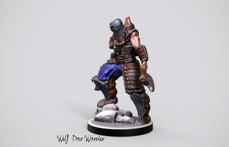 Nordic Warrior Miniature 3D Print 228315