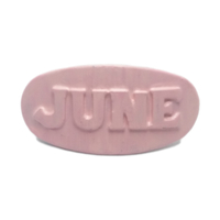 JUNE Personalized Oval Hair Barrete 40-50 - Thumbnail 2