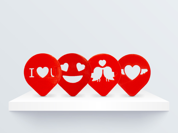 Valentine's Coffee Stencil