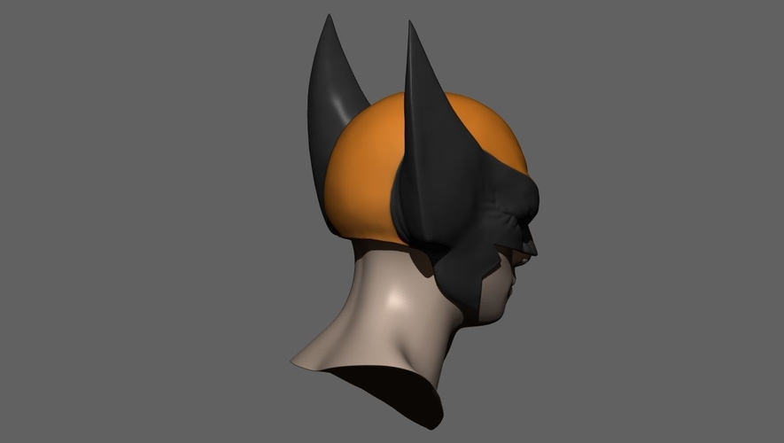 Wolverine Mask - Helmet For Cosplay from Marvel Scale 1:1 3D Print 228385