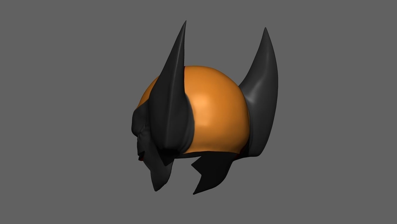 Wolverine Mask - Helmet For Cosplay from Marvel Scale 1:1 - Pinshape