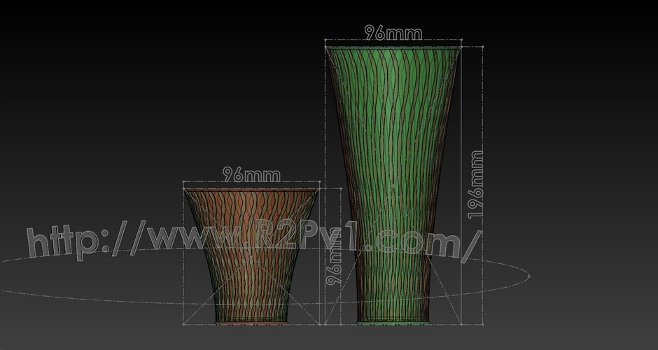 Vase #452 & Vase #453 3D Print 228424
