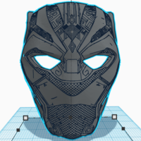BLACK PANTHER HALF-MASK - Thumbnail 1