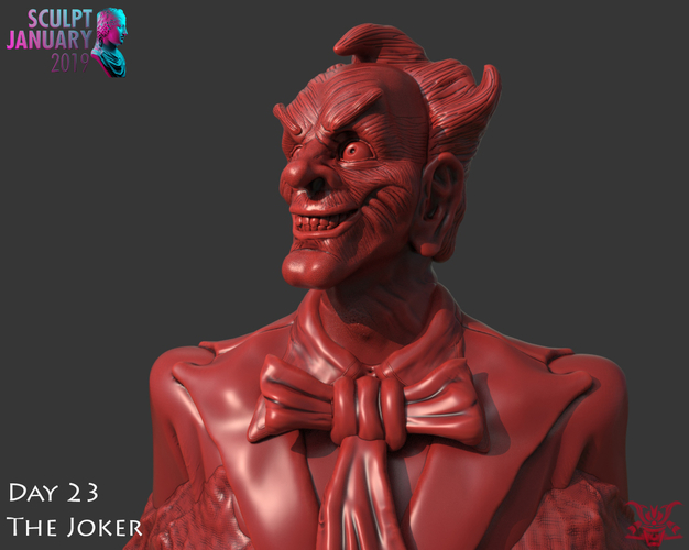 Bust of The Joker 3D Print 228434