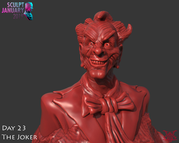 Bust of The Joker 3D Print 228435