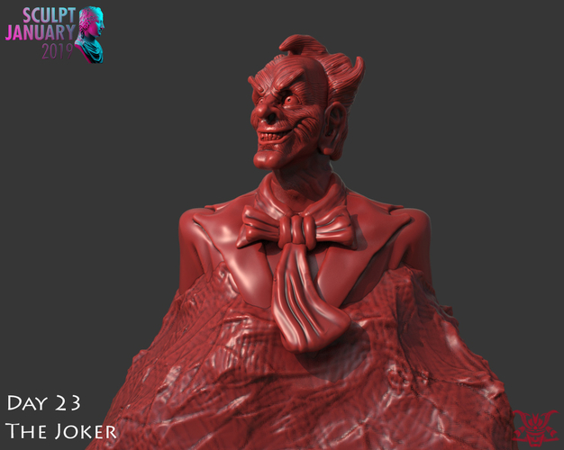Bust of The Joker 3D Print 228436