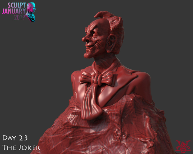 Bust of The Joker 3D Print 228437