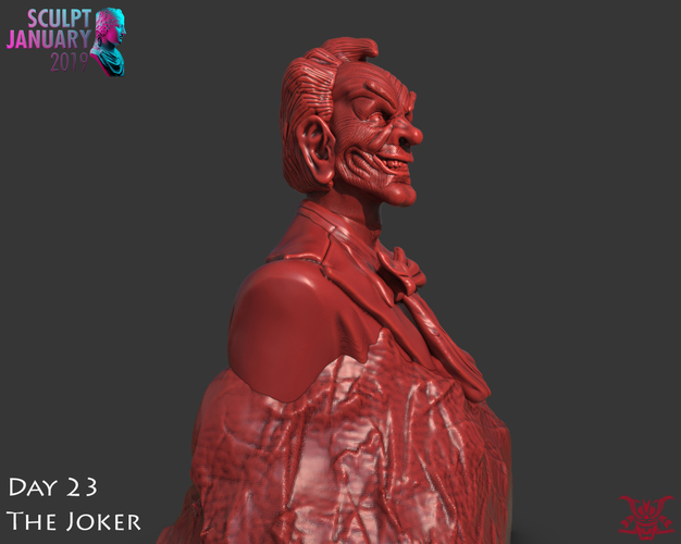 Bust of The Joker 3D Print 228441