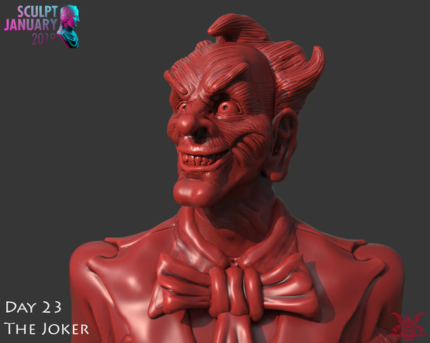 Bust of The Joker 3D Print 228442