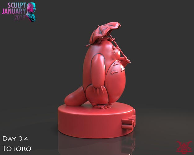 Totoro Sculpture 3D Print 228456