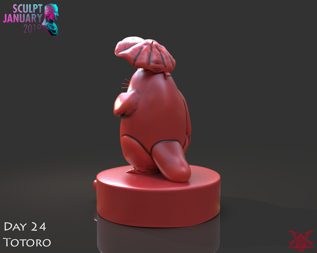 Totoro Sculpture 3D Print 228458