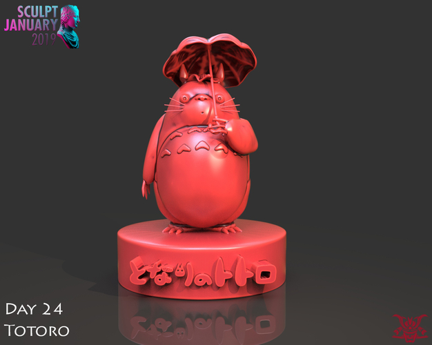 Totoro Sculpture 3D Print 228461